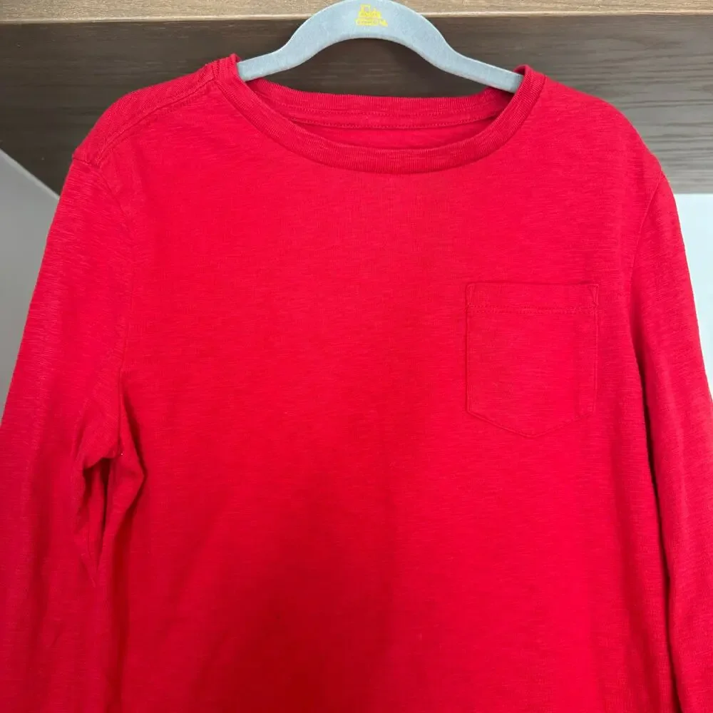 Gap Long Sleeve Tee in Red